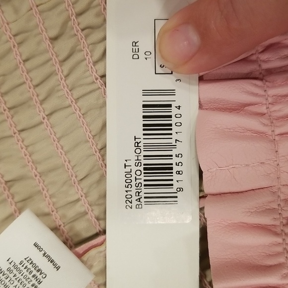 💕TRINA TURK💕 Baristo Short ~ Leatherette Desert Rose Pink 10 NWT - Picture 15 of 15